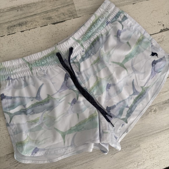 Salt Life Pants - Salt Life Women's Boardshorts/Short Water/Fish Print - Large